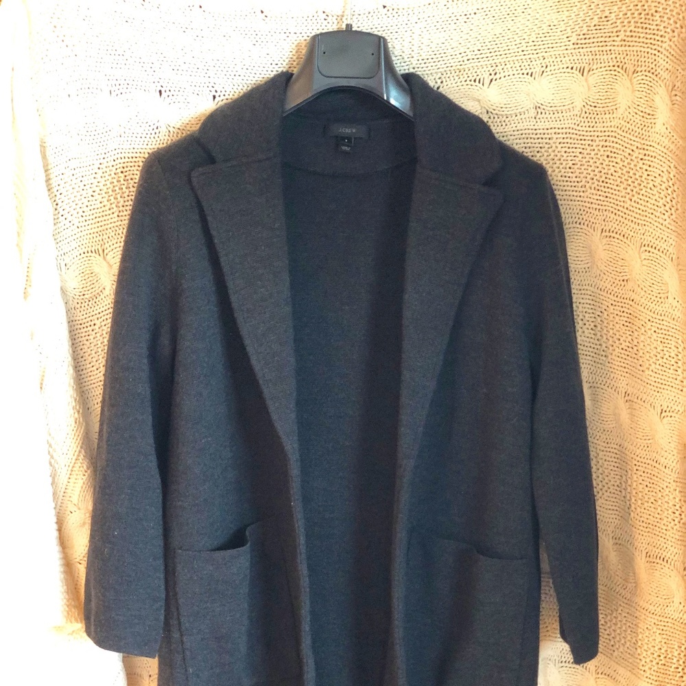 JCrew Sophie open-front sweater-blazer